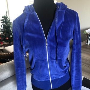 Victoria’s Secret Velour Blue Zip Up